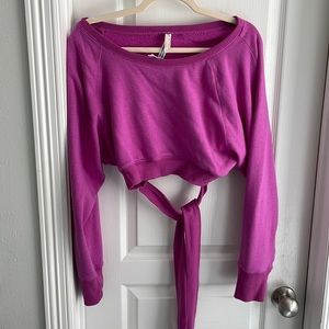 Free people movement hot pink sweater L